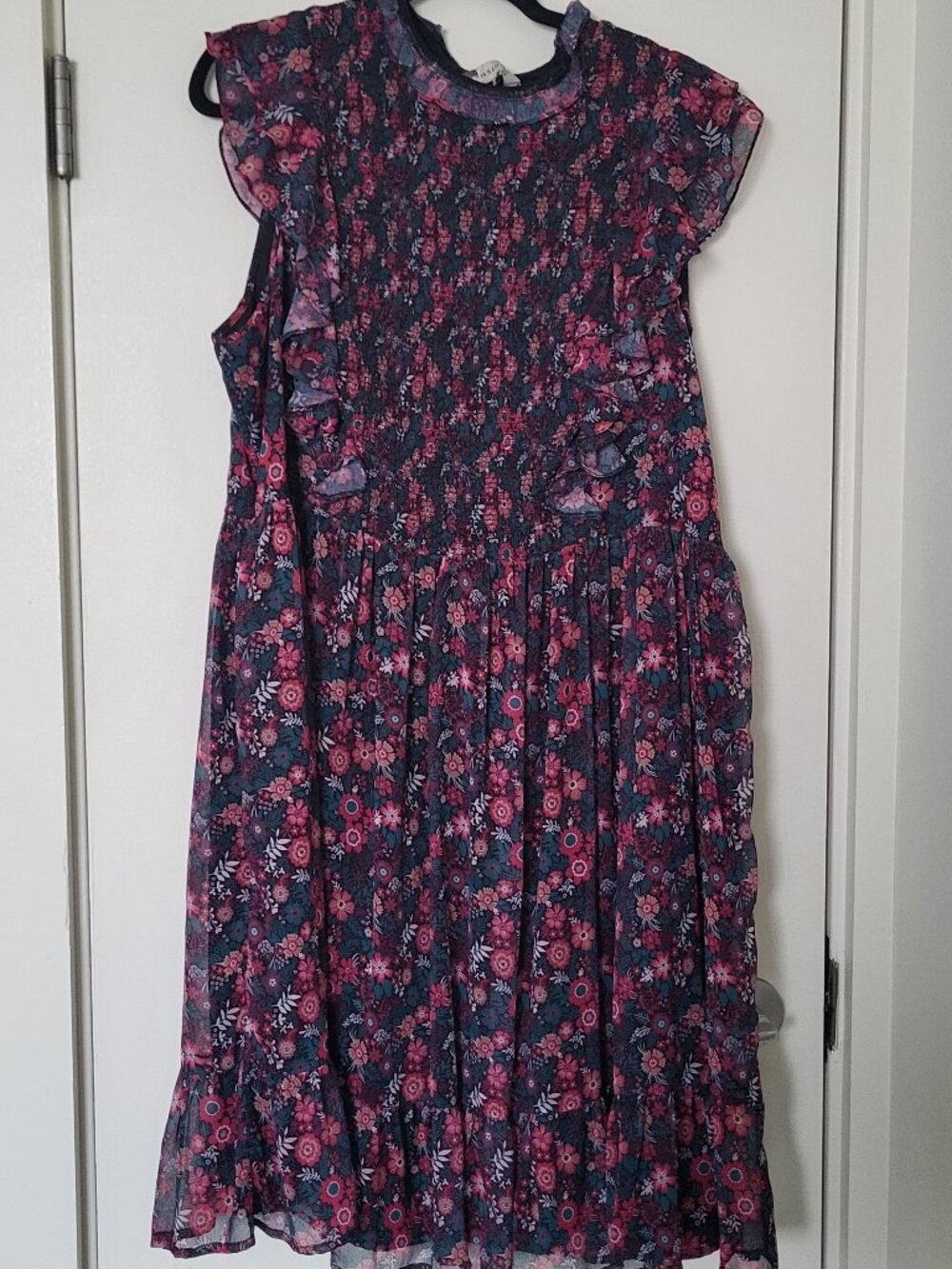 Anthropologie Ranna Gill Floral Mini Dresd